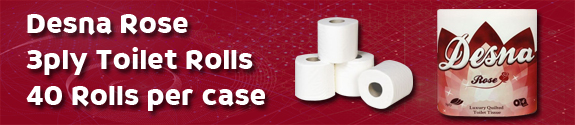 Buy Desna Rose 3ply Toilet Rolls from Loorolls.com