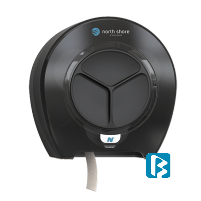 BayWest UK 4 Roll Black Orbit Dispenser for Ecosoft Toilet Rolls